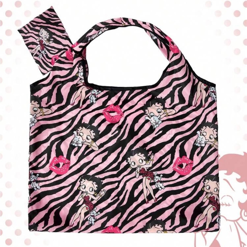 Betty Boop Pink & Black Oversized Tote Bag NEW 🏷️ - Picture 4 of 5
